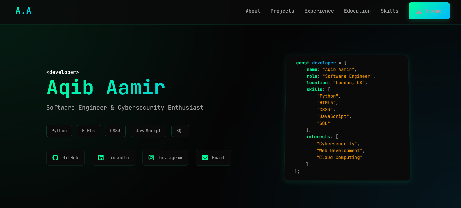 Virtual CV Preview